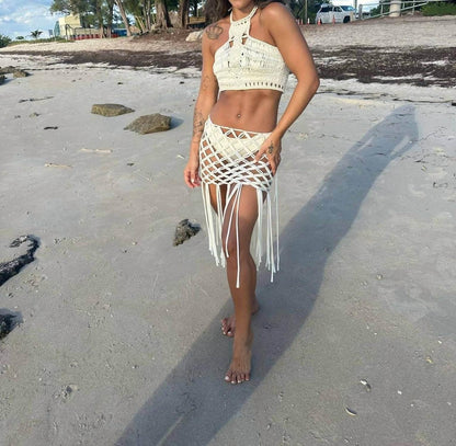 Zoew - Mermaid Cropped Handmade 2 Piece Set - Rack Hunt