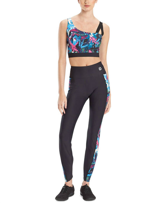 Josie Natori Womens Activewear Active Solstice Asymmetrical Cropped Cami Top