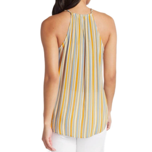 Market & Spruce - Coastal Lady V-neck Sleeveless Blouse - Plus - Rack Hunt -