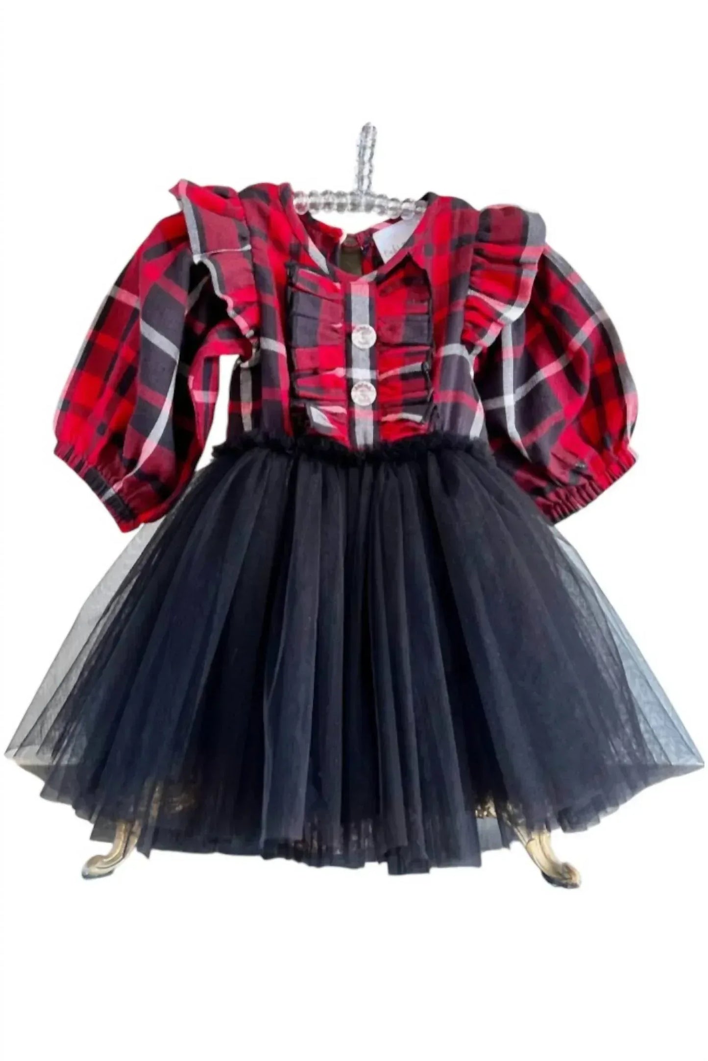 Ooh! La, La! Couture - Girls Plaid Alix Baby Onesie Dress - Rack Hunt