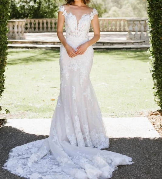 Lace Fit And Flare Wedding Dress