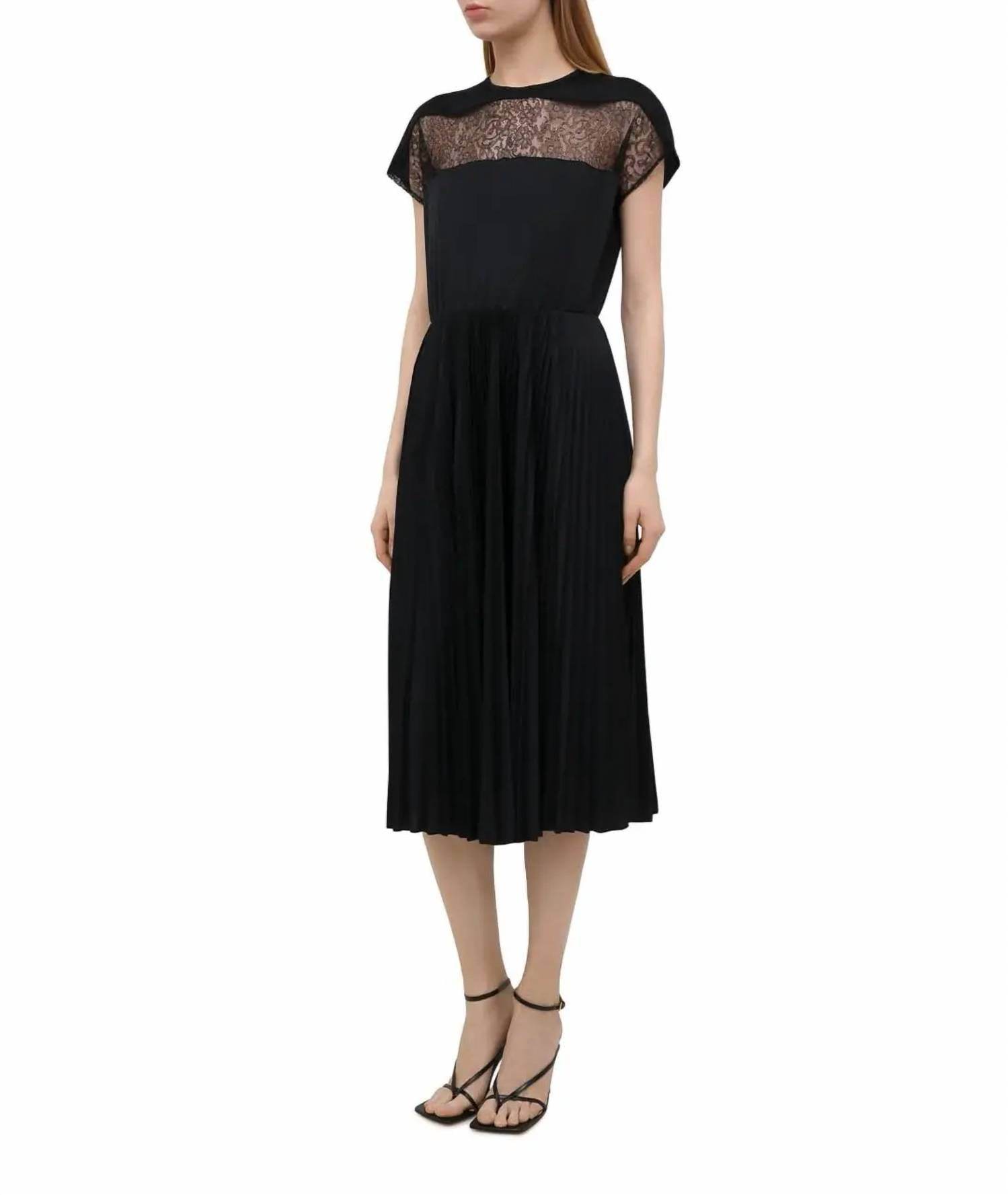 Valentino - Lace Detail Midi Dress - Rack Hunt