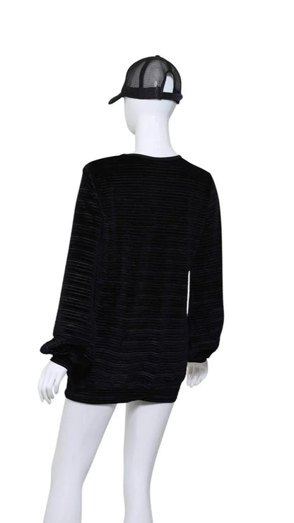 Love Love Tennis - Women's Striped Long Sleeve Warm Up Top - Rack Hunt