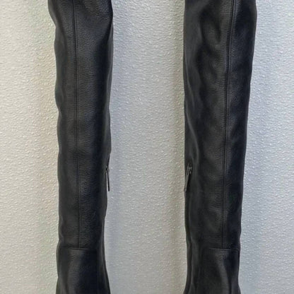 Women's Leather Knee High Riding Boots
