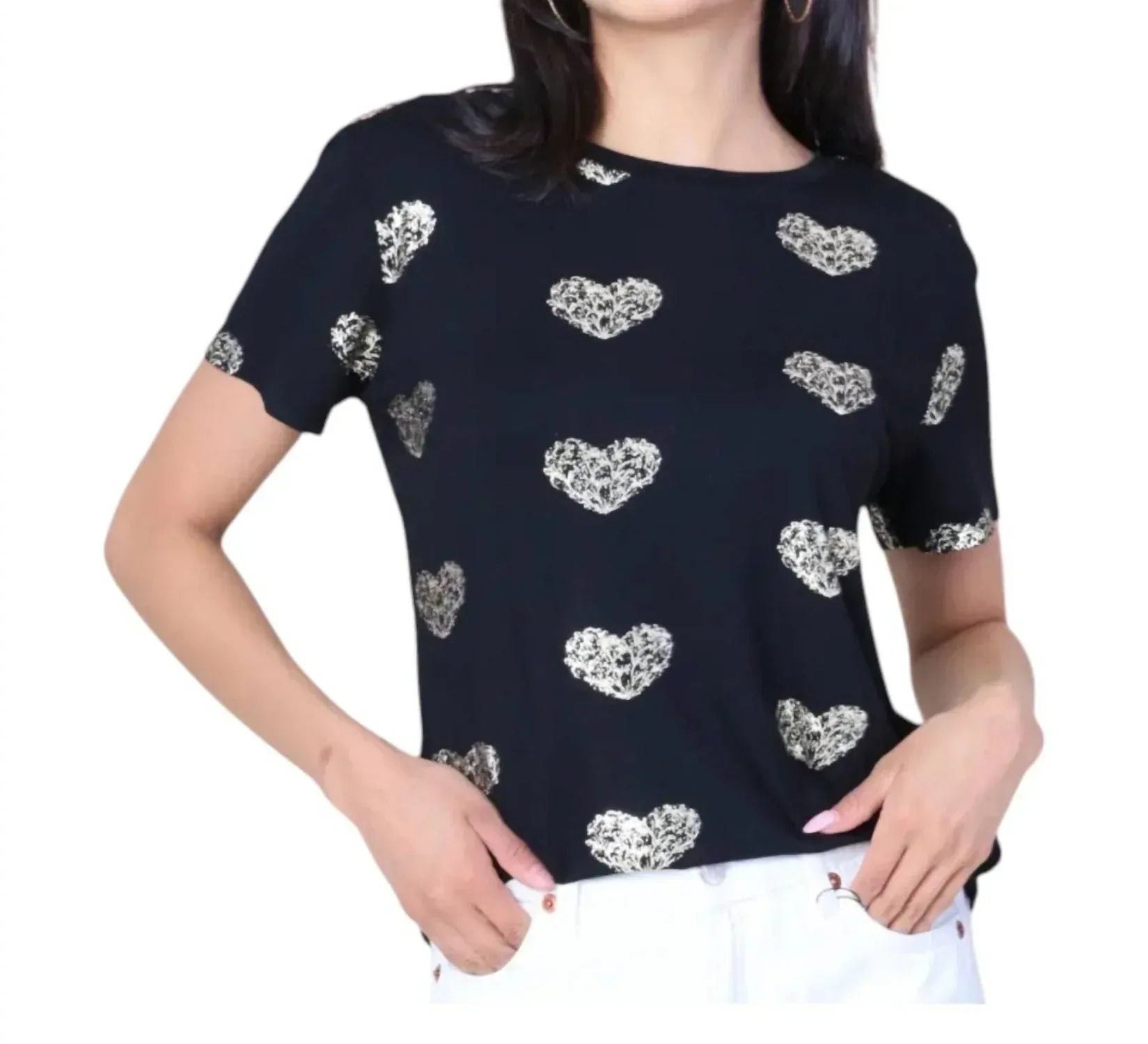 Diverse Group - Heart Gold Print Tee - Rack Hunt