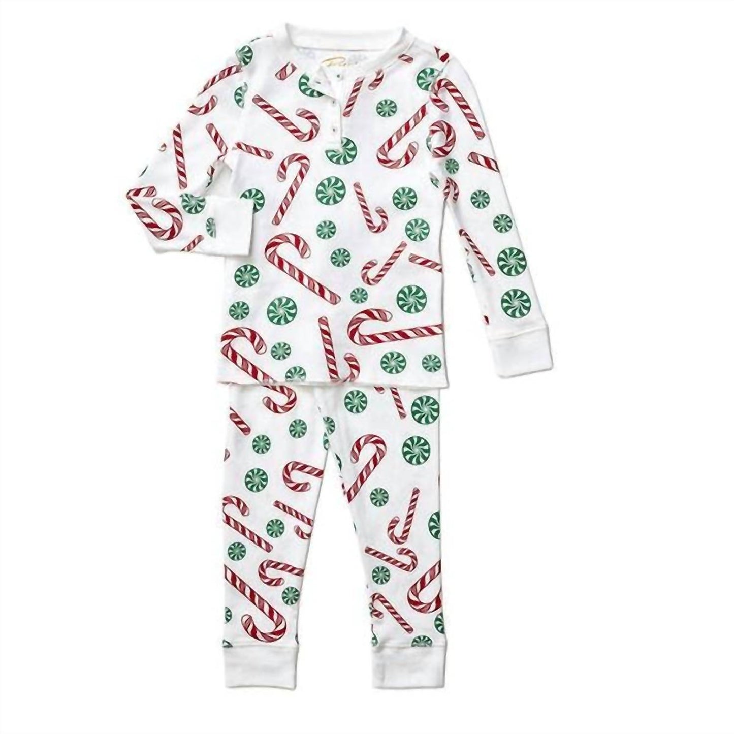 Boy's Candy Cane Pima Christmas Pajama