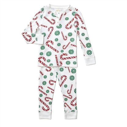 Boy's Candy Cane Pima Christmas Pajama