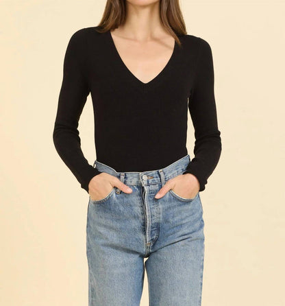 Hollie V-neck Bodysuit