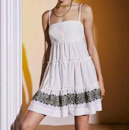 Lace - Lace Dress With Embroidered Hem - Rack Hunt