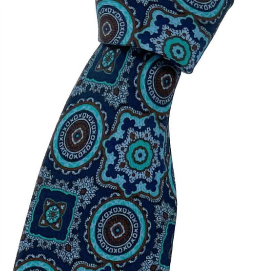 Men's Medallion Best Of Class Woven Silk And Linen Tie
