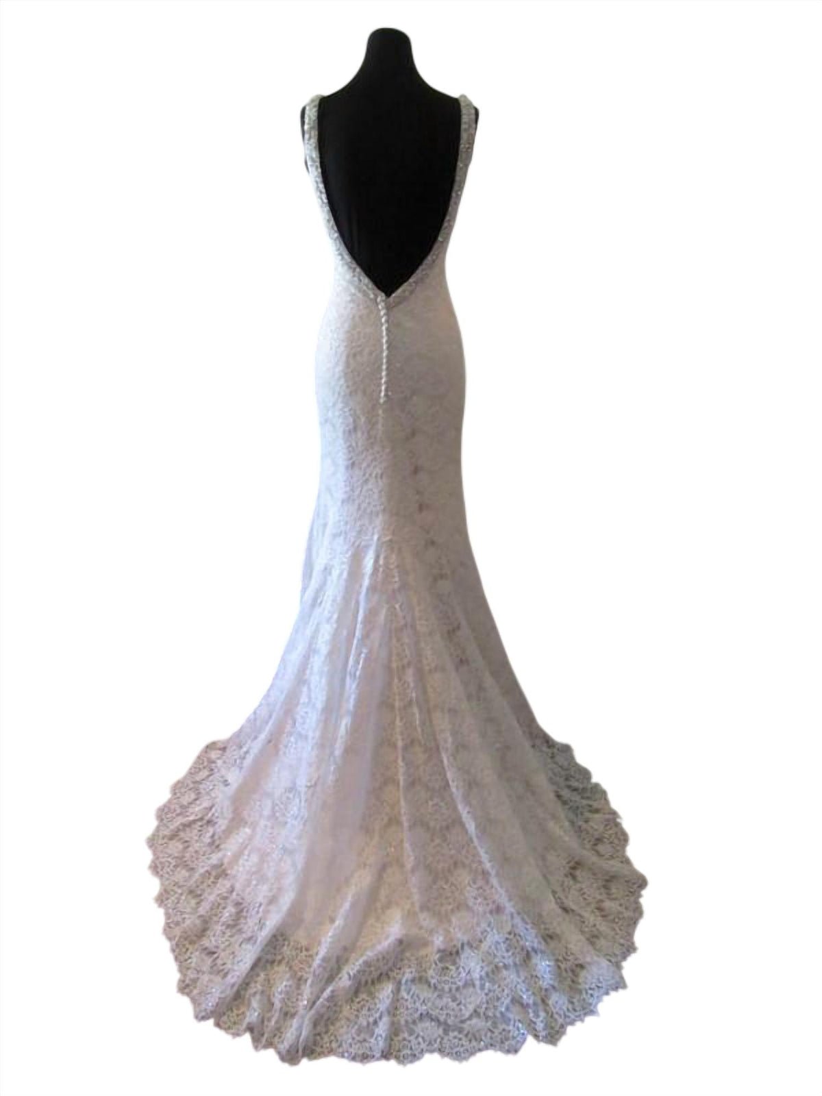 Women's Sleeveless Wedding Gown