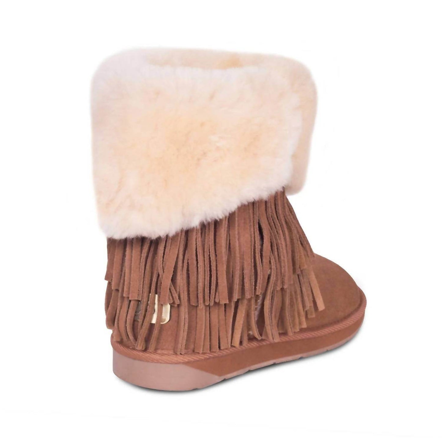RJ's Fuzzies - Women's Women's Classic Fringed Sheepskin Boot - Rack Hunt -