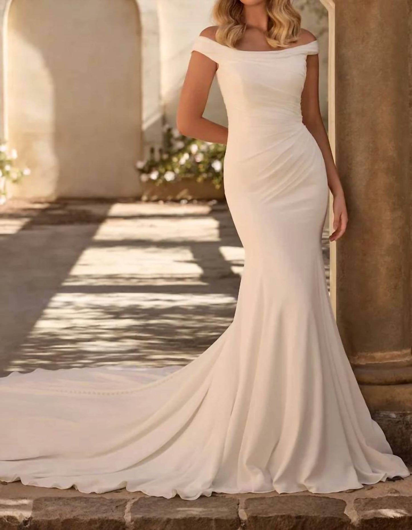 Sophia Tolli - Soft Chiffon Bridal Wedding Gown - Rack Hunt -