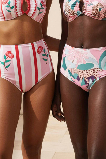 Jungle Rose Reversible Bikini Bottom