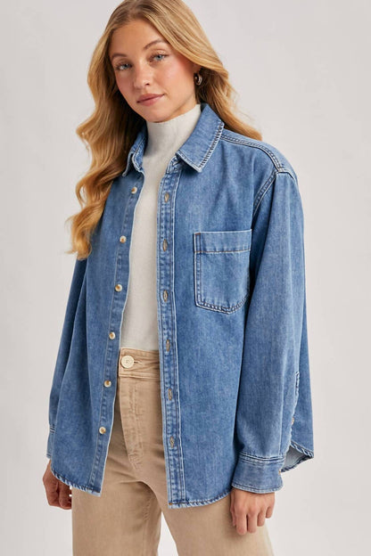 Denim Button Down Shirt