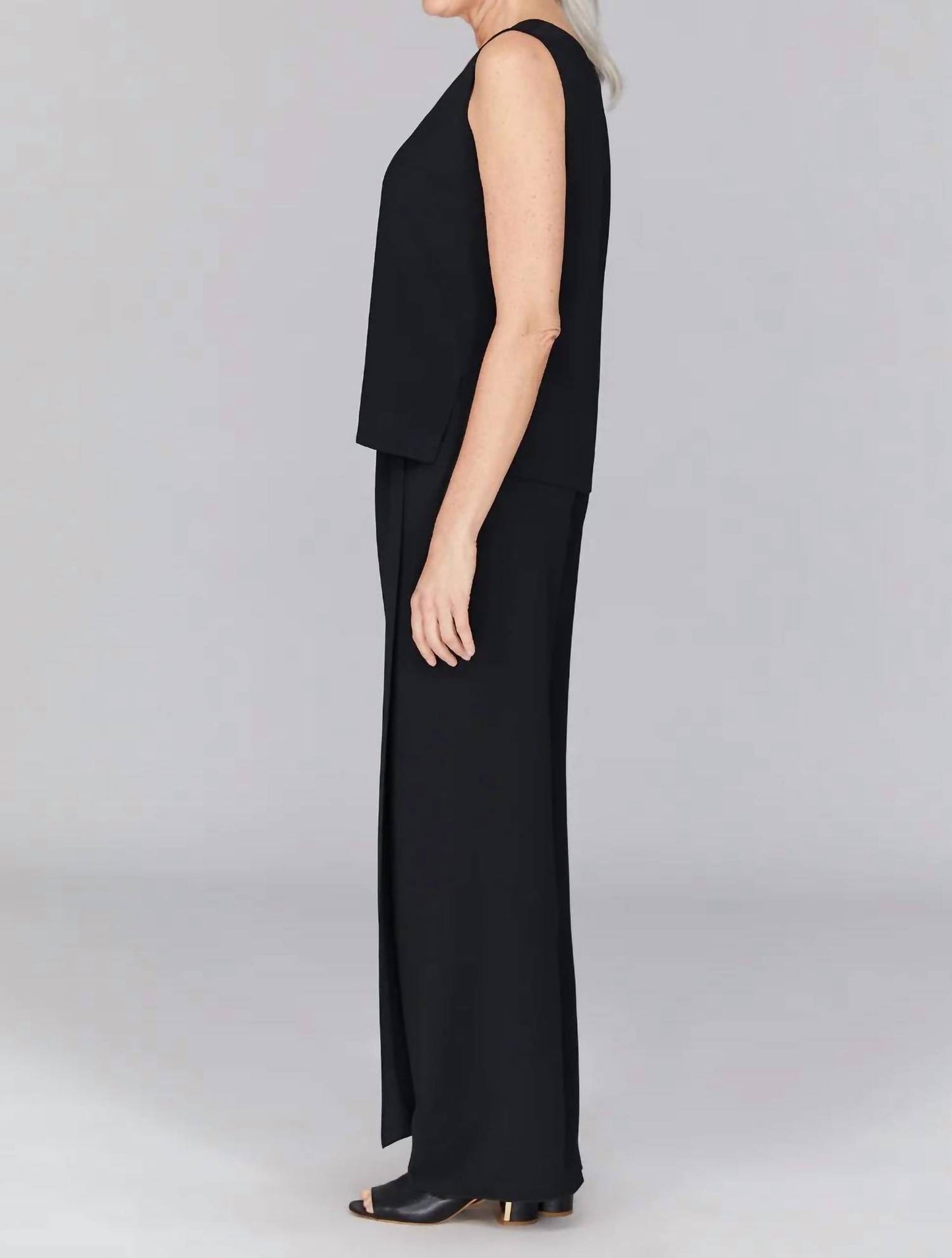 Overlap Pant With Back Elastic