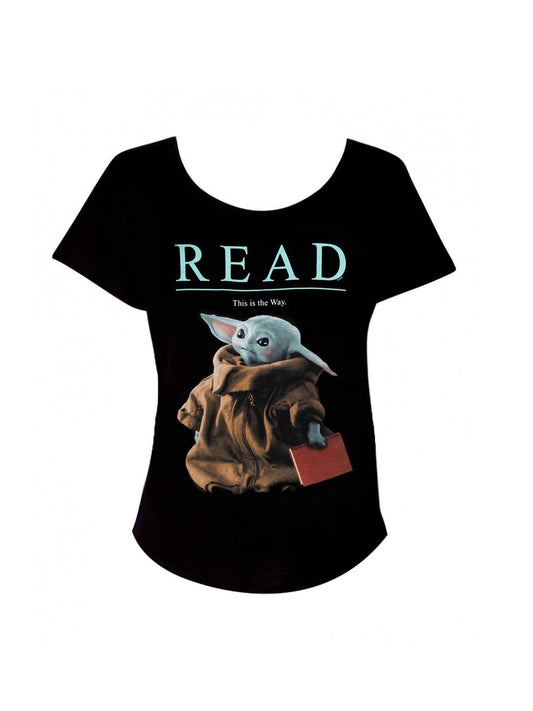 Out of Print - Women's Read Baby Yoda Dolman Tee - Rack Hunt -