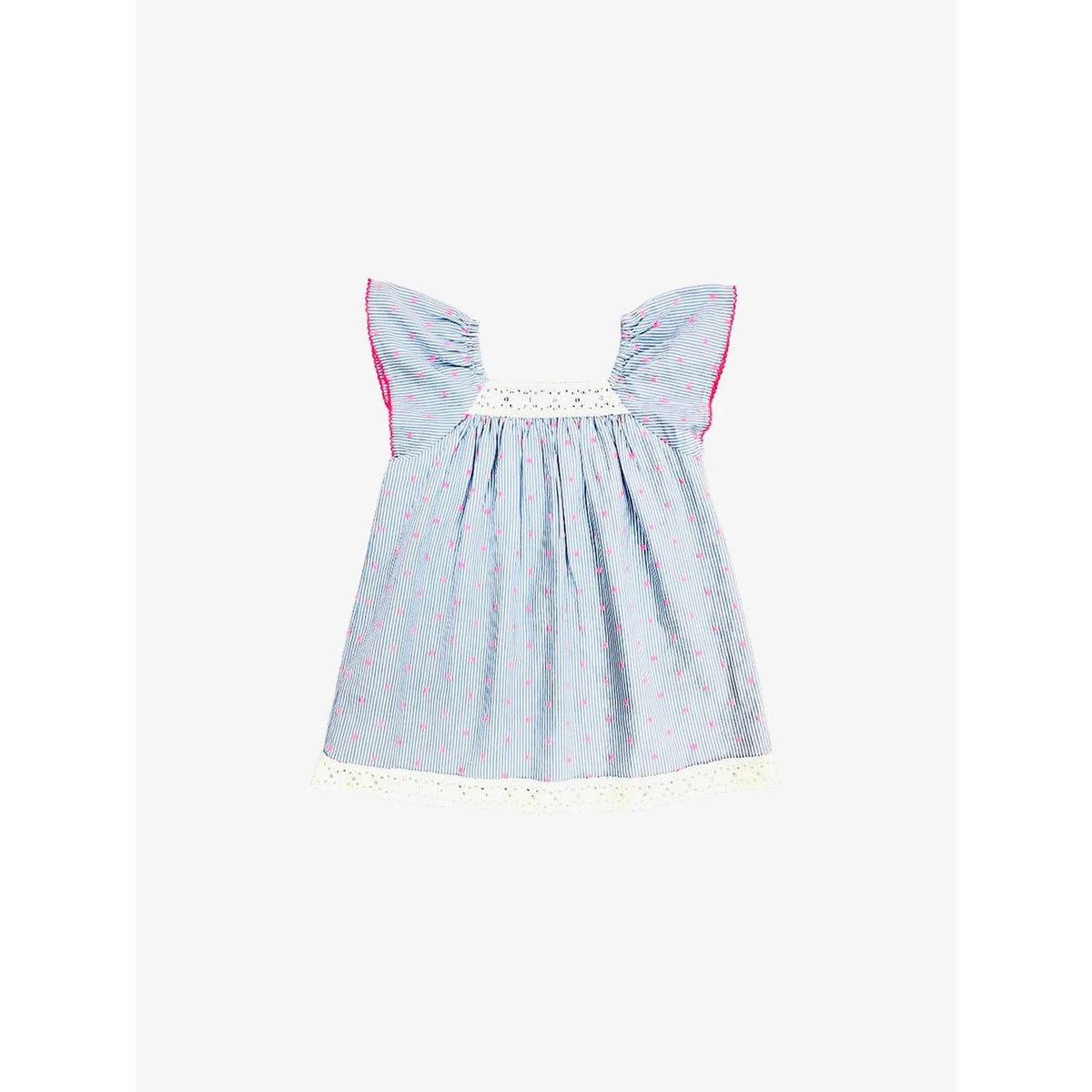 Girl's Flutter Sleeveless Dress