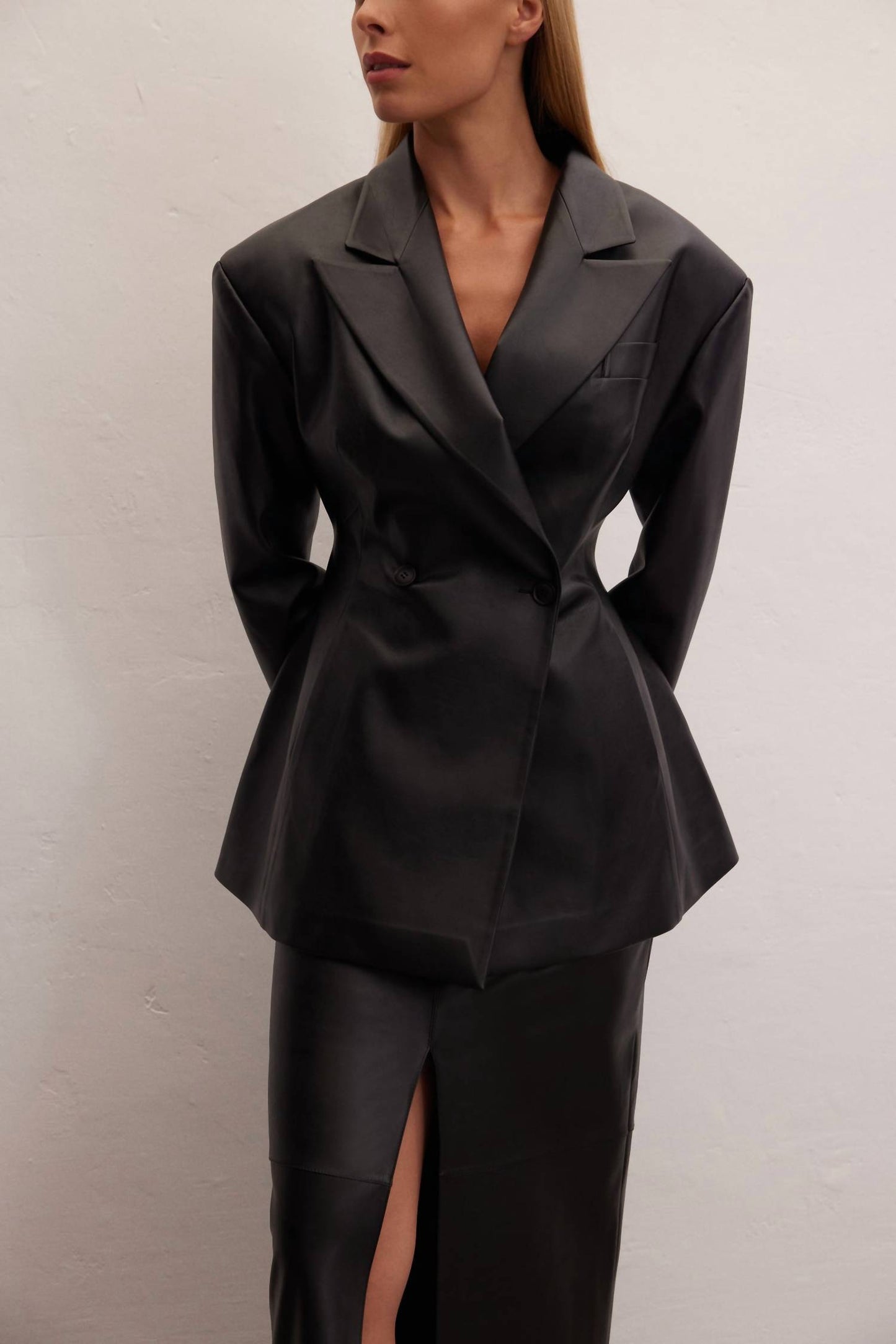 Eclipse Leather Blazer