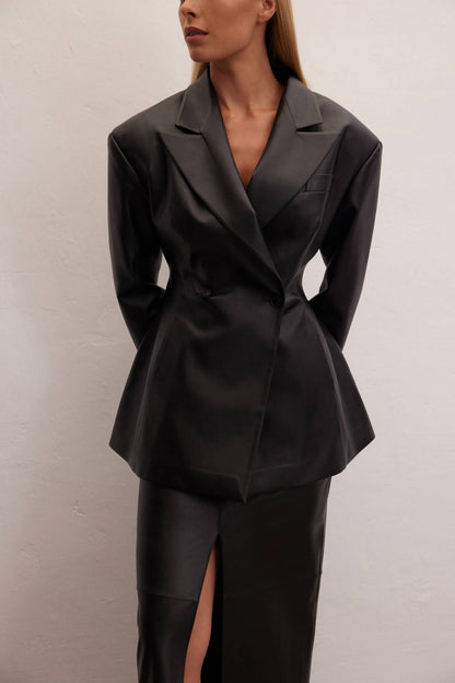 Eclipse Leather Blazer
