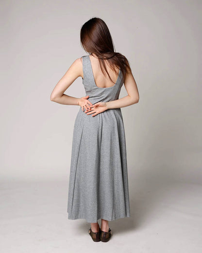 Ash Front Zip Midi Dress