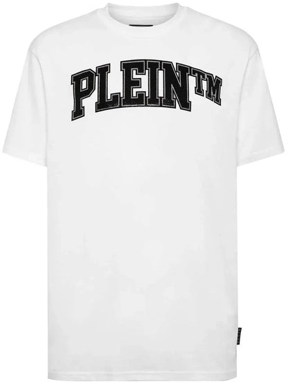 PHILIPP PLEIN - Rhinestone Logo Graphic T-shirt - Rack Hunt