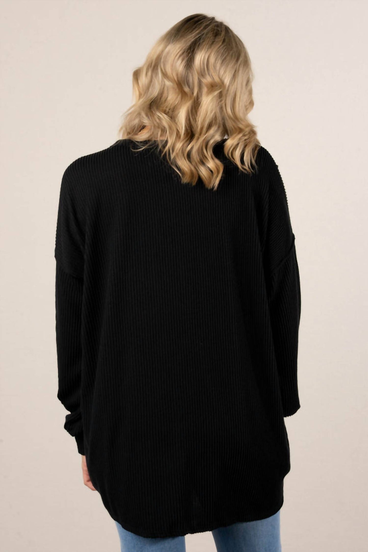 Elise Ribbed Long Sleeve Top