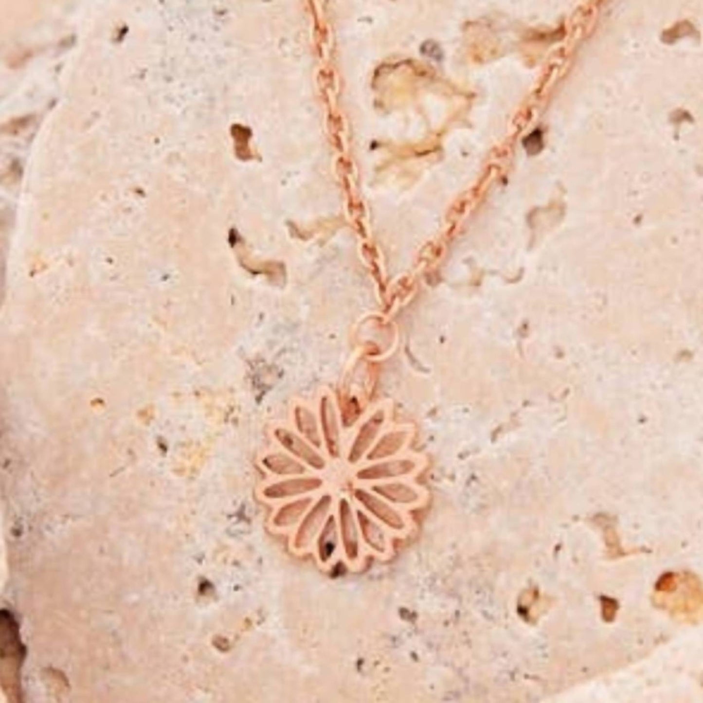 Women's Birth Month Flower Necklace And Earring Set