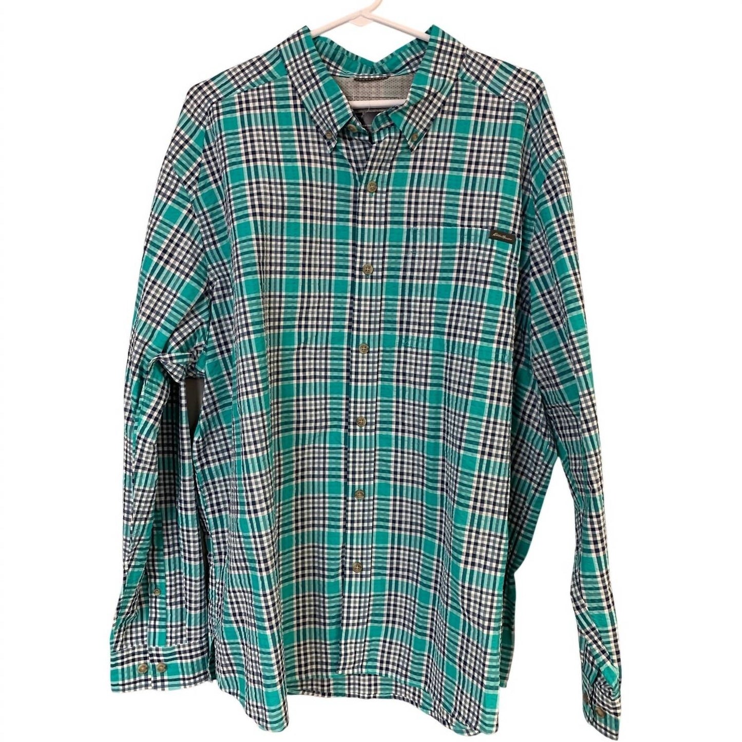 Men's Plaid Classic Long Sleeve Pack It Tech Shirt