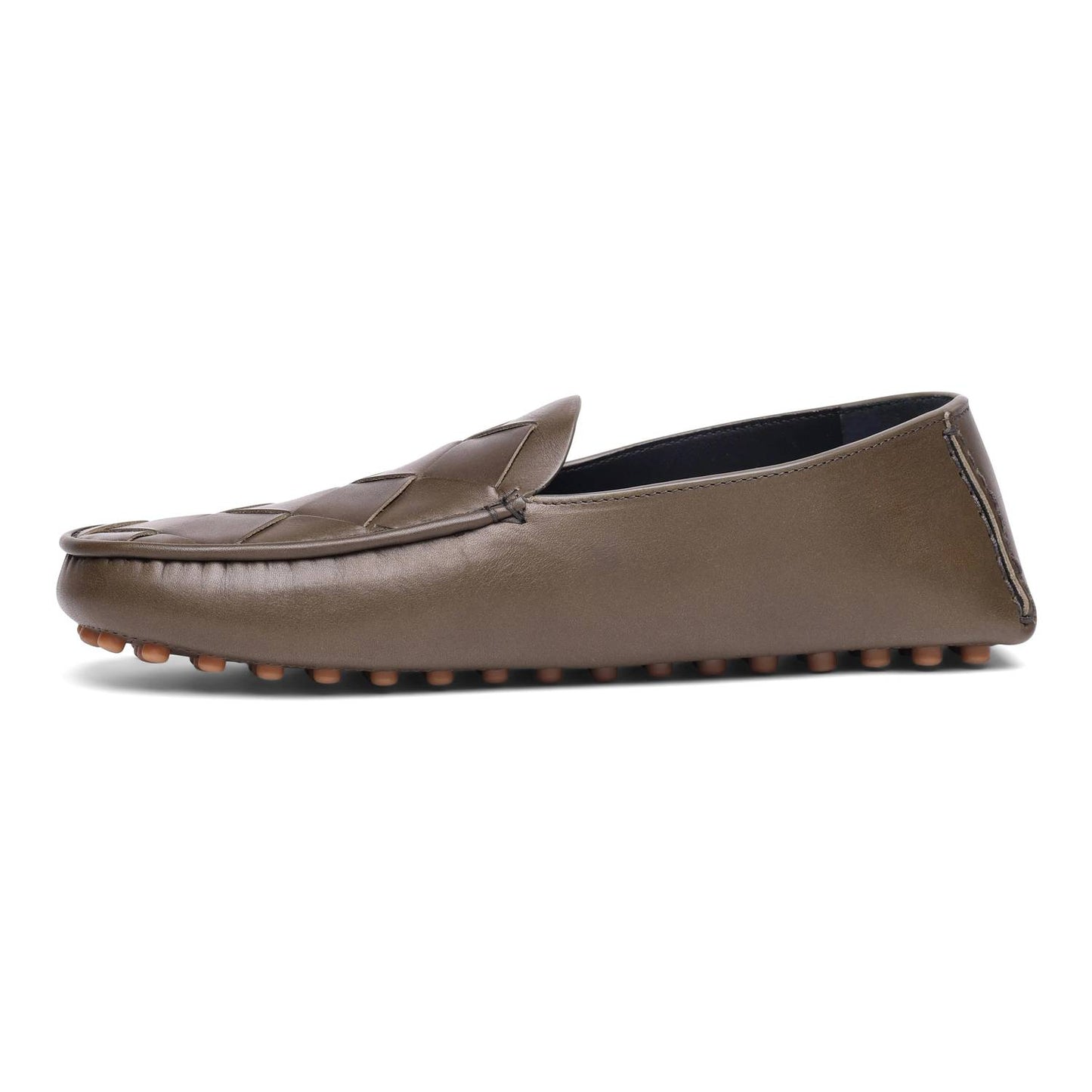 Men's Douglas Maxi Intrecciato Leather Driver Loafers