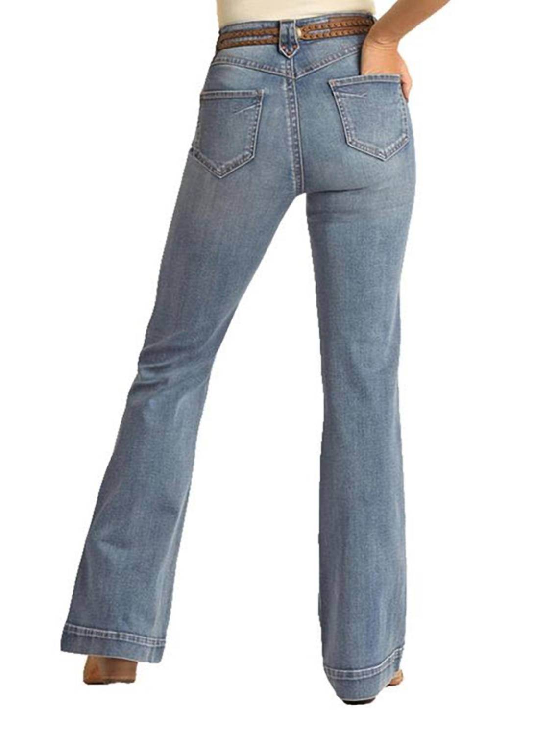 Rock & Roll Cowgirl - High-rise Trouser Jean - Rack Hunt