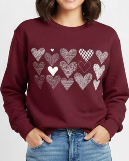 Heart Doodles Valentine's Day Sweatshirt