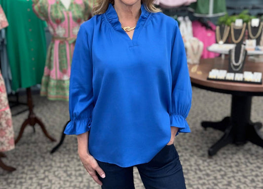 Ruching Detail Top - Plus