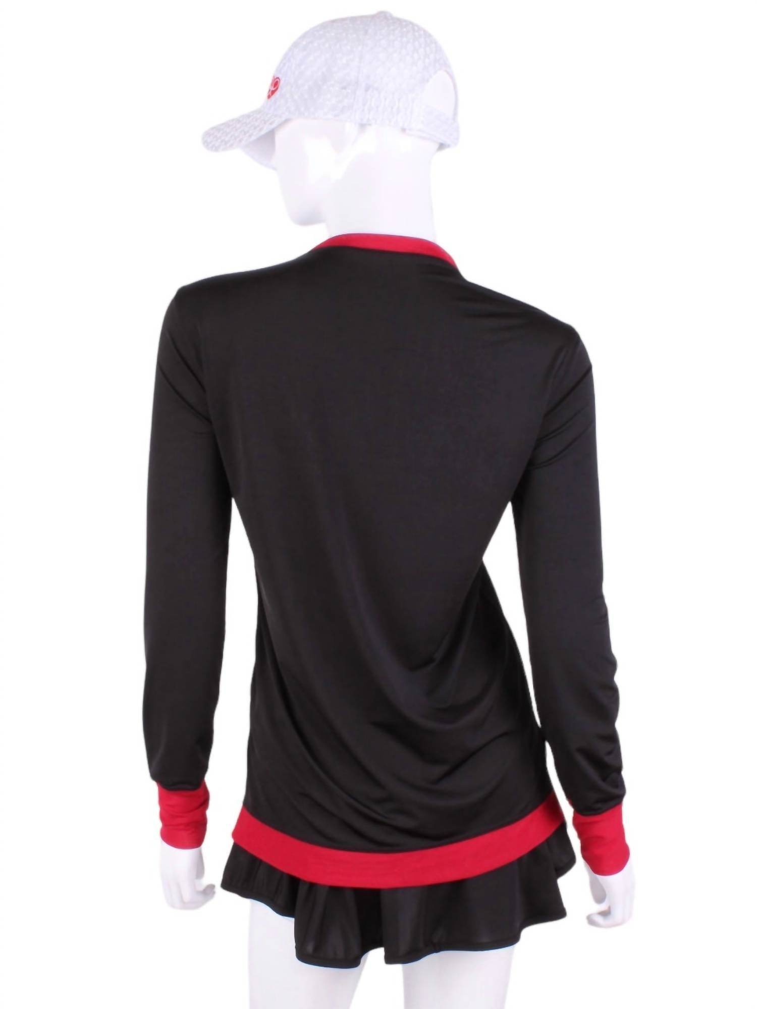 Love Love Tennis - Women's Long Sleeve Very Vee Tee - Rack Hunt