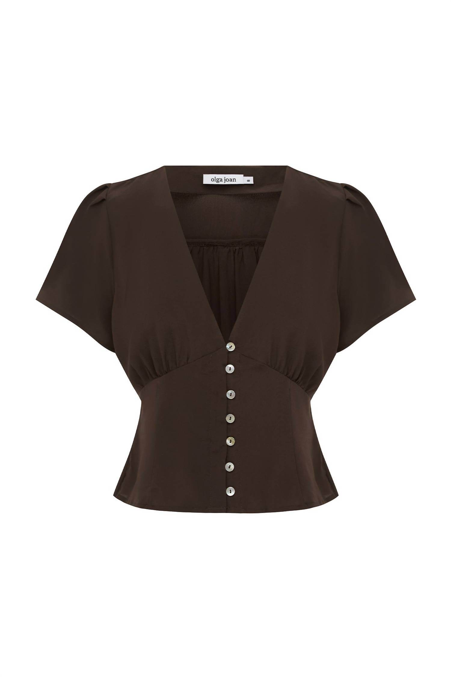 Olga Joan - Cap Sleeve Blouse - Rack Hunt