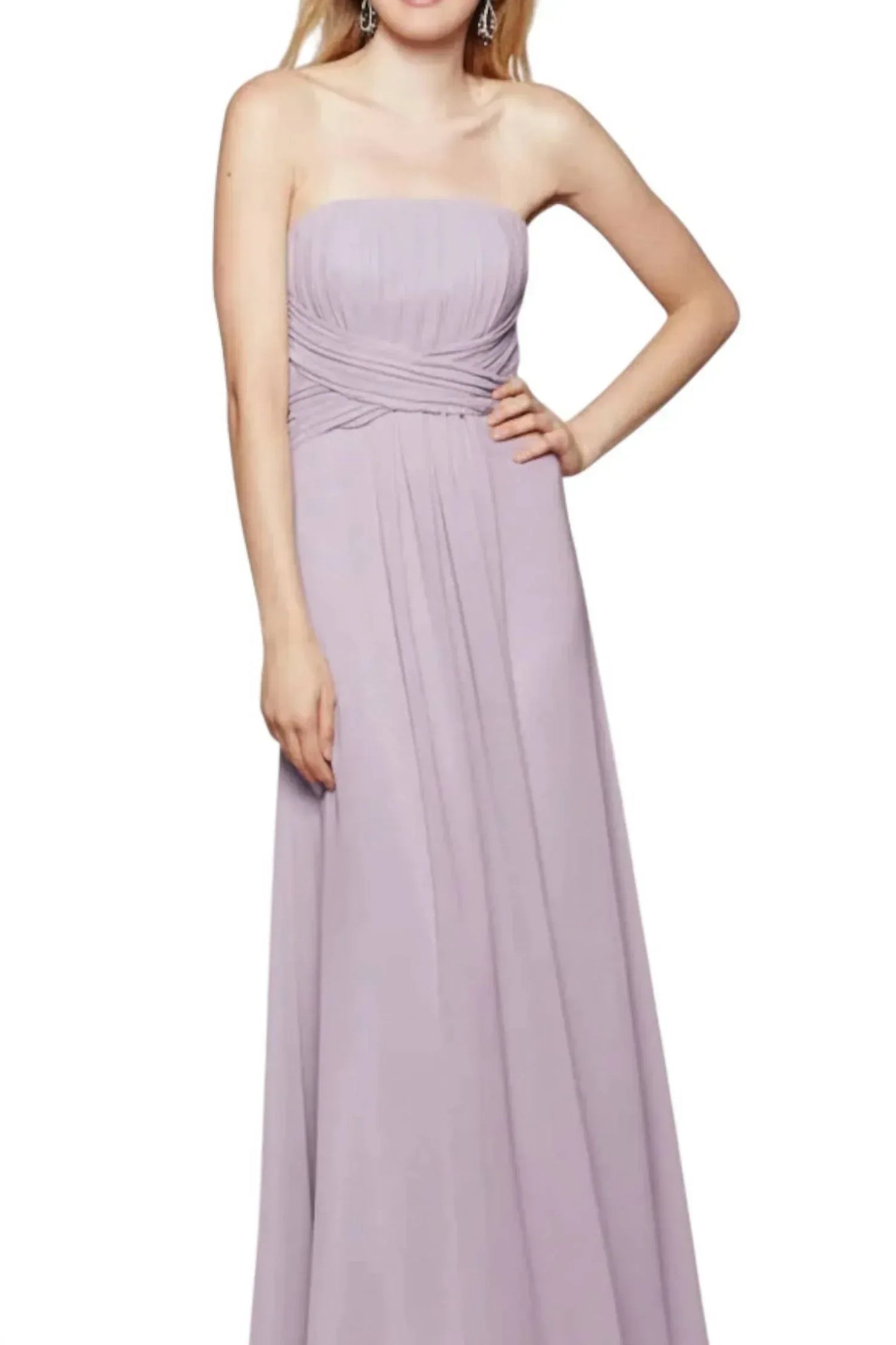 Milano Formals - Serenity Drape Strapless Gown - Rack Hunt