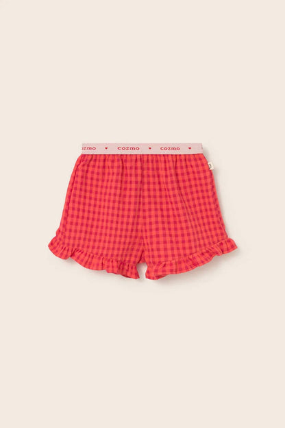 Jud Gingham Cotton Shorts