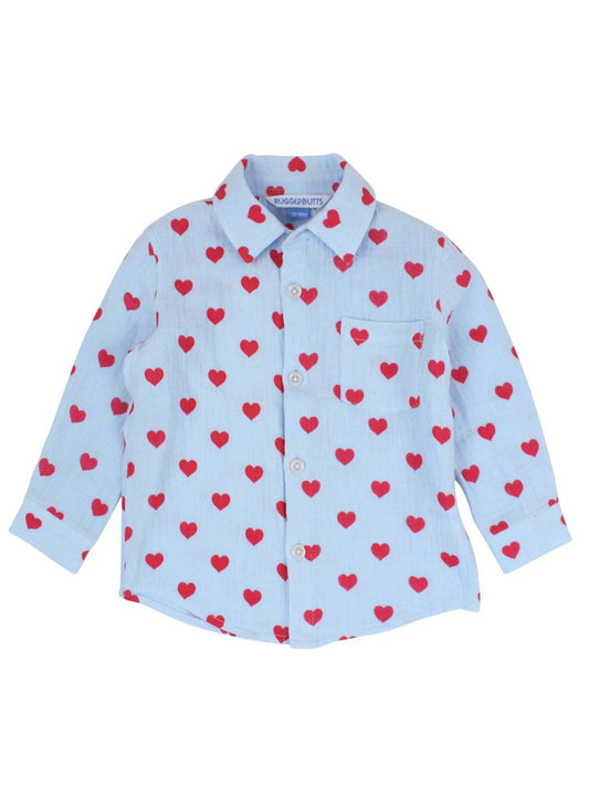 Kids Steal Your Heart Button Down Shirt