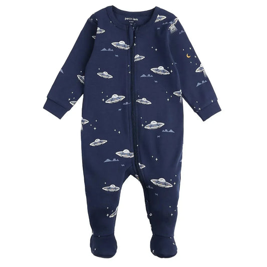 Petit Lem - Baby Long Sleeve Knit Sleep Footie - Rack Hunt