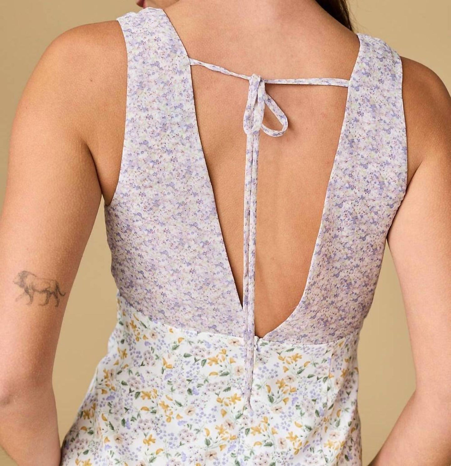 Hallie Sleeveless Floral Mini Dress