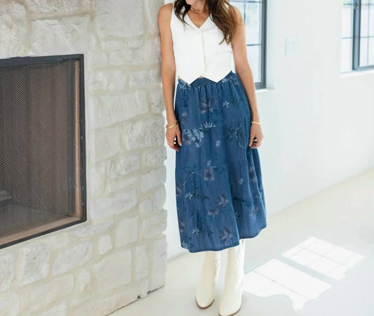 Lyocell Tiered Skirt