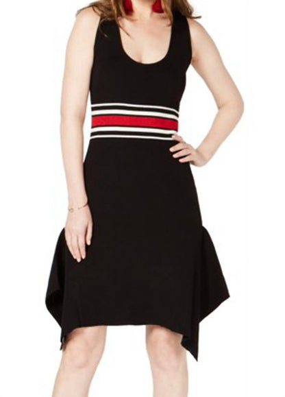 Sleeveless Ribbed Sweater Dress
