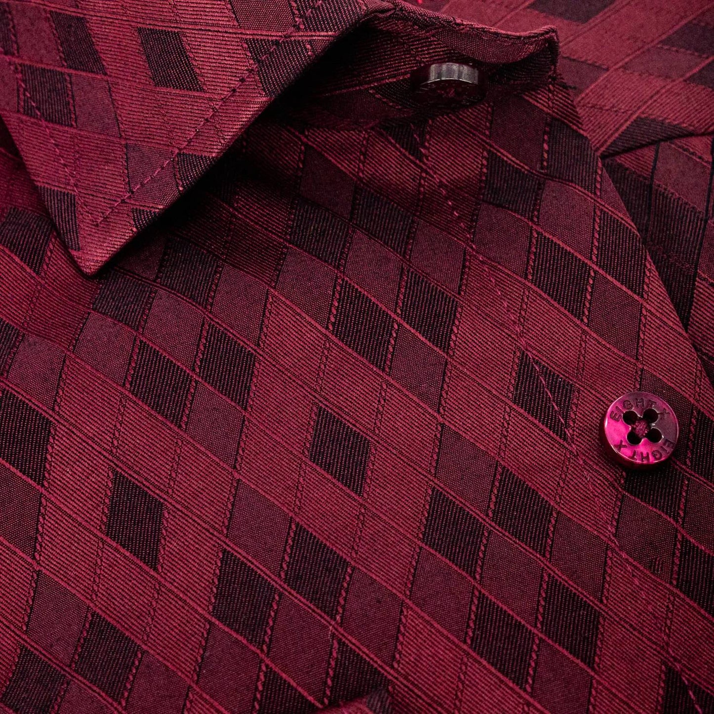 Men's Argyle Jacquard Button Down Shirt