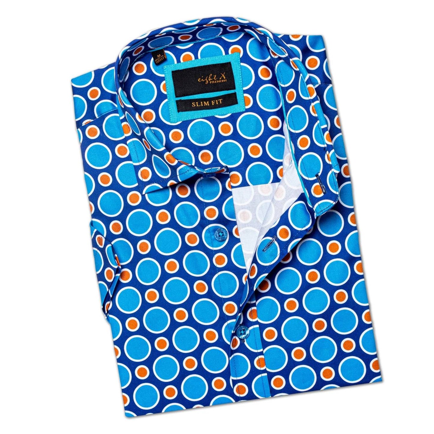 Dippin Dots Short Sleeve Button Down Shirt