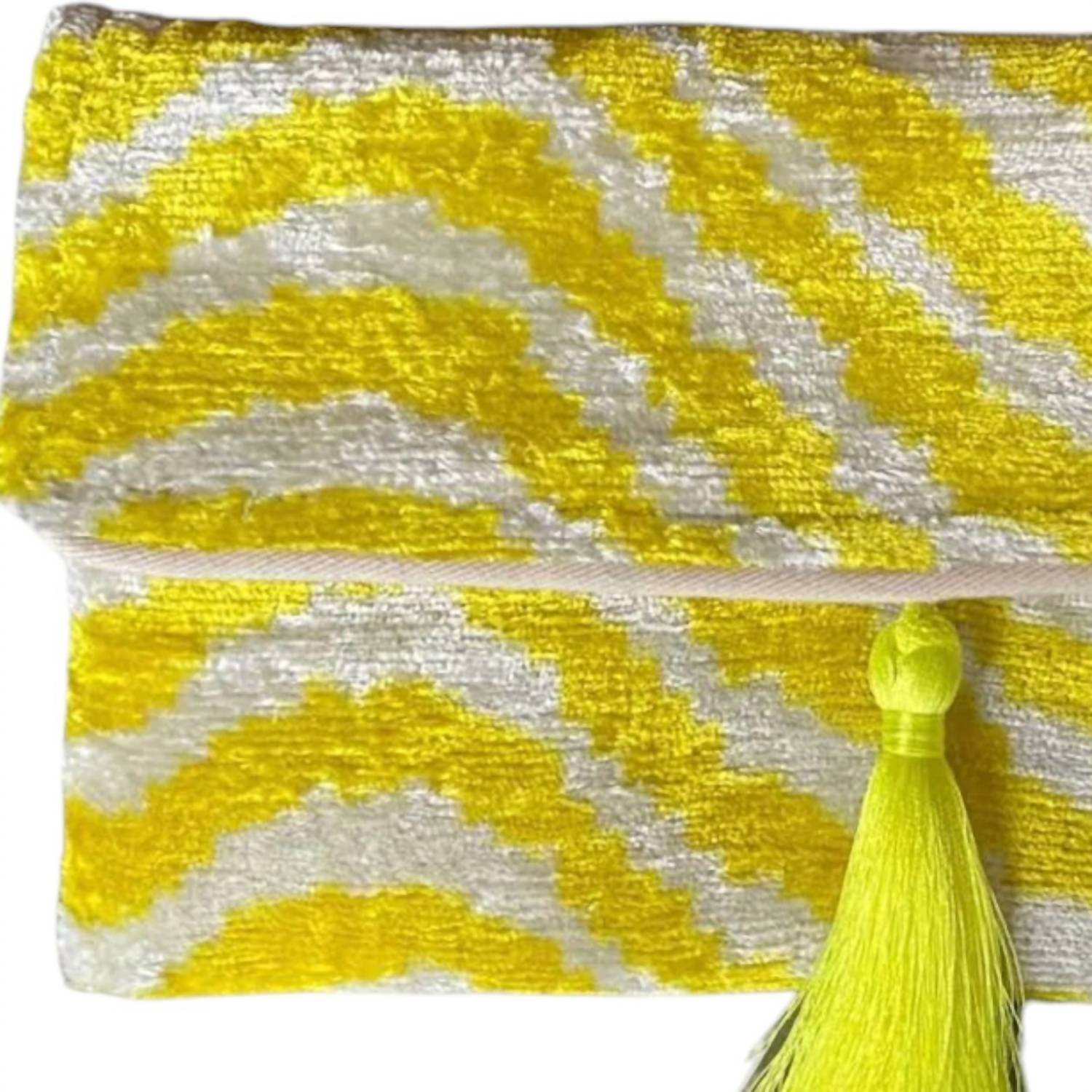 Ayca - Women's Silk Velvet Ikat Clutch - Rack Hunt -