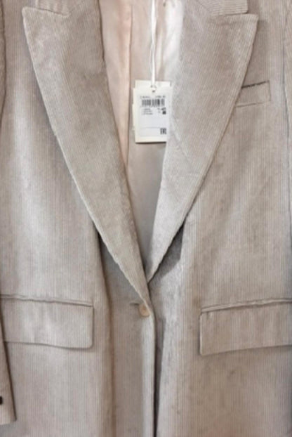 Women's Long Sleeve Courduroy Blazer