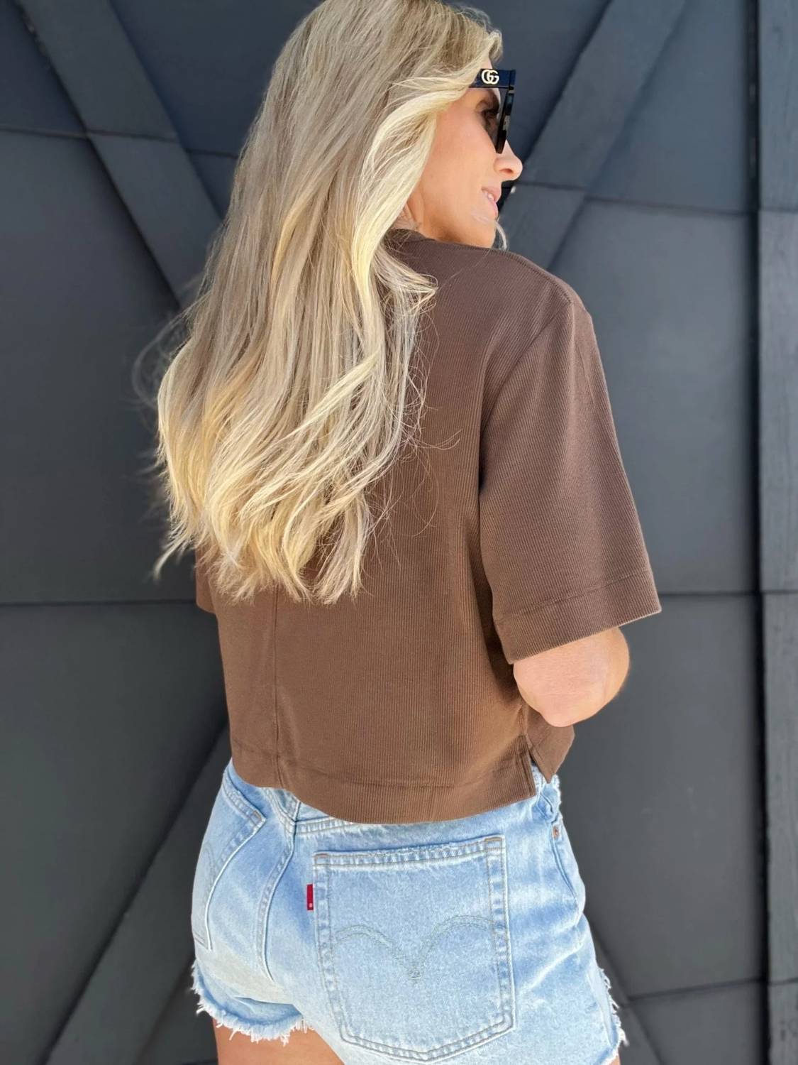 Karen Oversized Cropped Tee