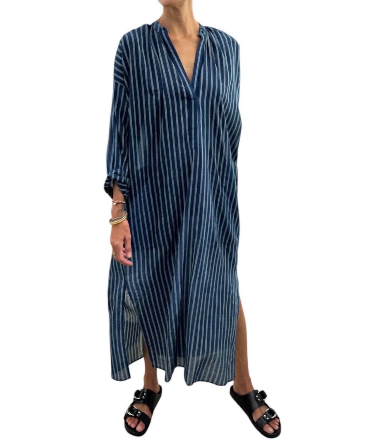 Two - Featherweight Long Stripe Caftan Dress - Rack Hunt