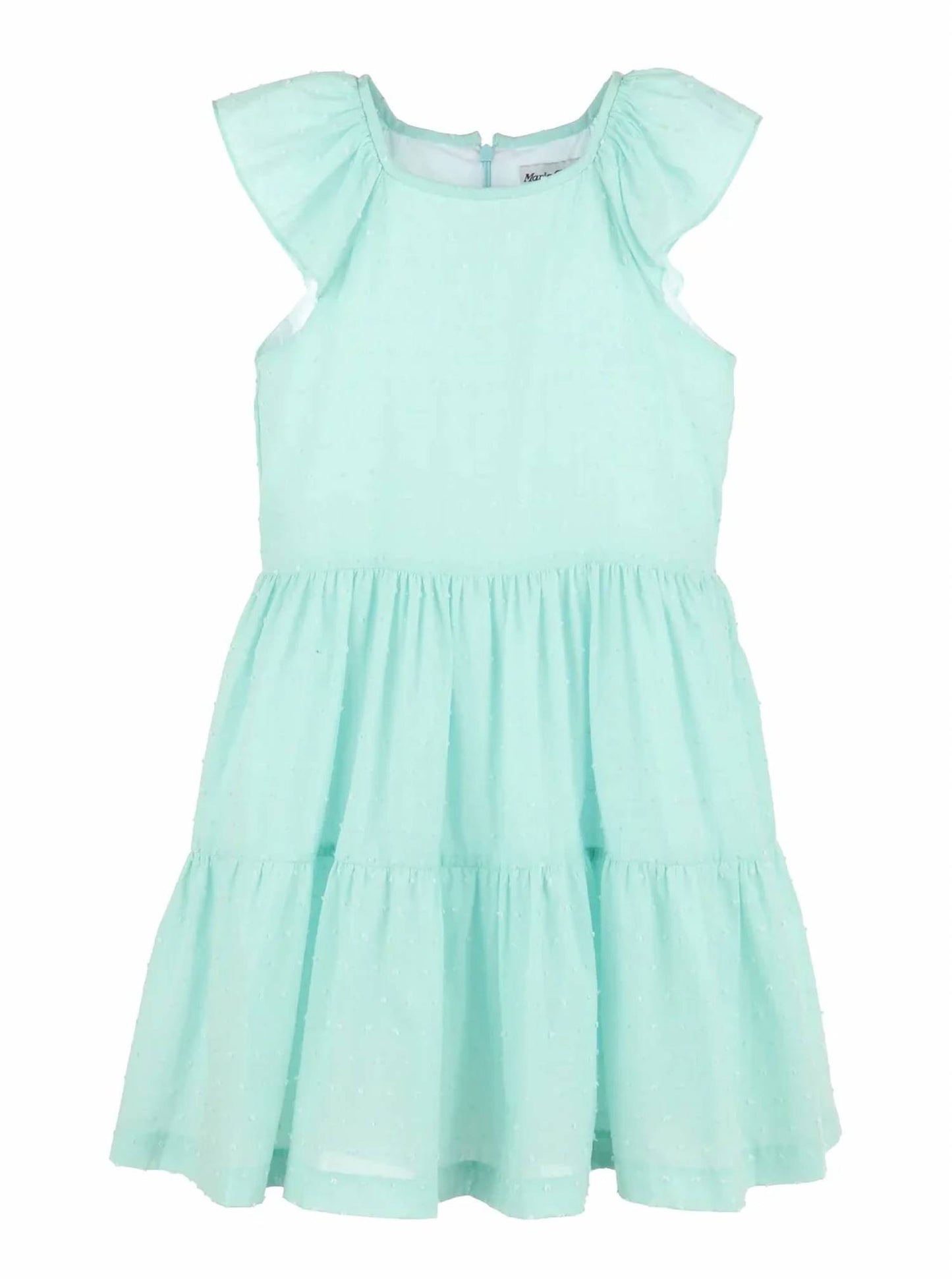 Girl's Dotted Swiss Tiered Dress
