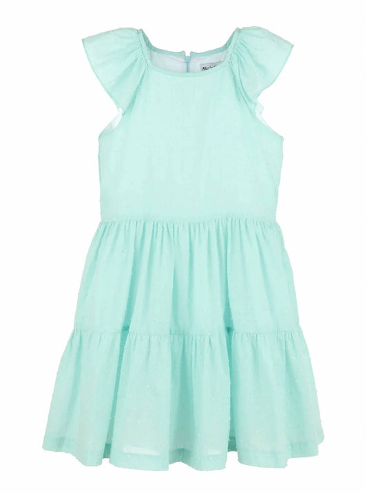 Girl's Dotted Swiss Tiered Dress